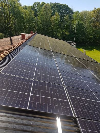 Solceller tak Elinstallation Elcentralen Oskarshamn